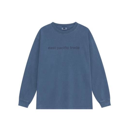 Classic Logo Pigment Dyed L/S (Navy)