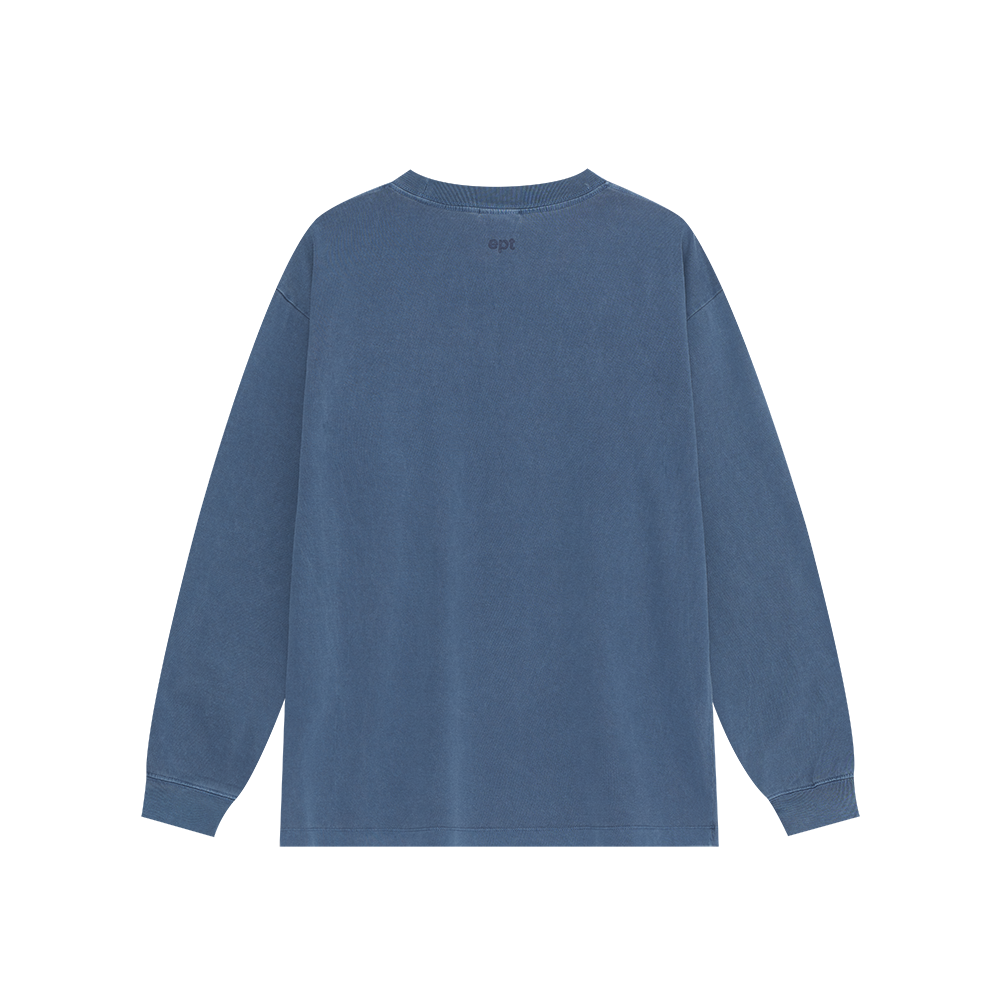 Classic Logo Pigment Dyed L/S (Navy)