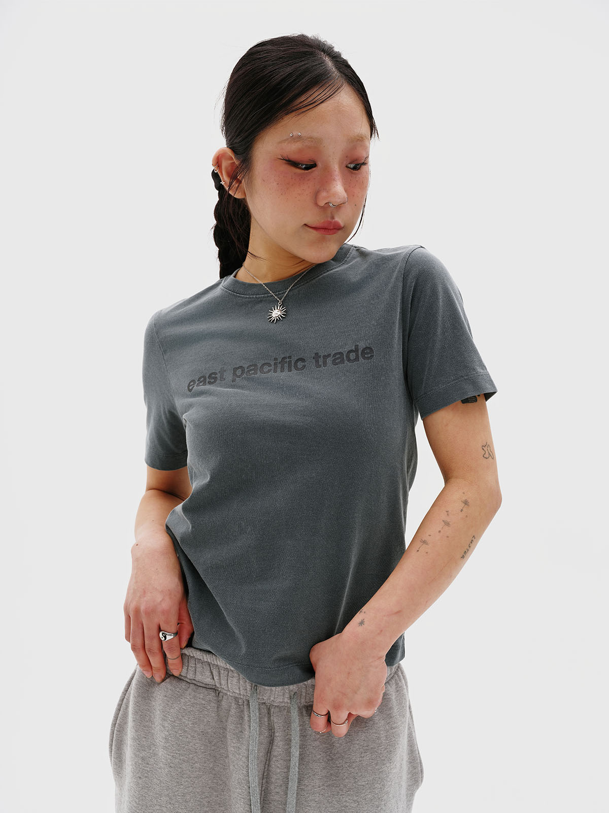 Classic Logo Pigment Dyed T-Shirt (Deep Green)