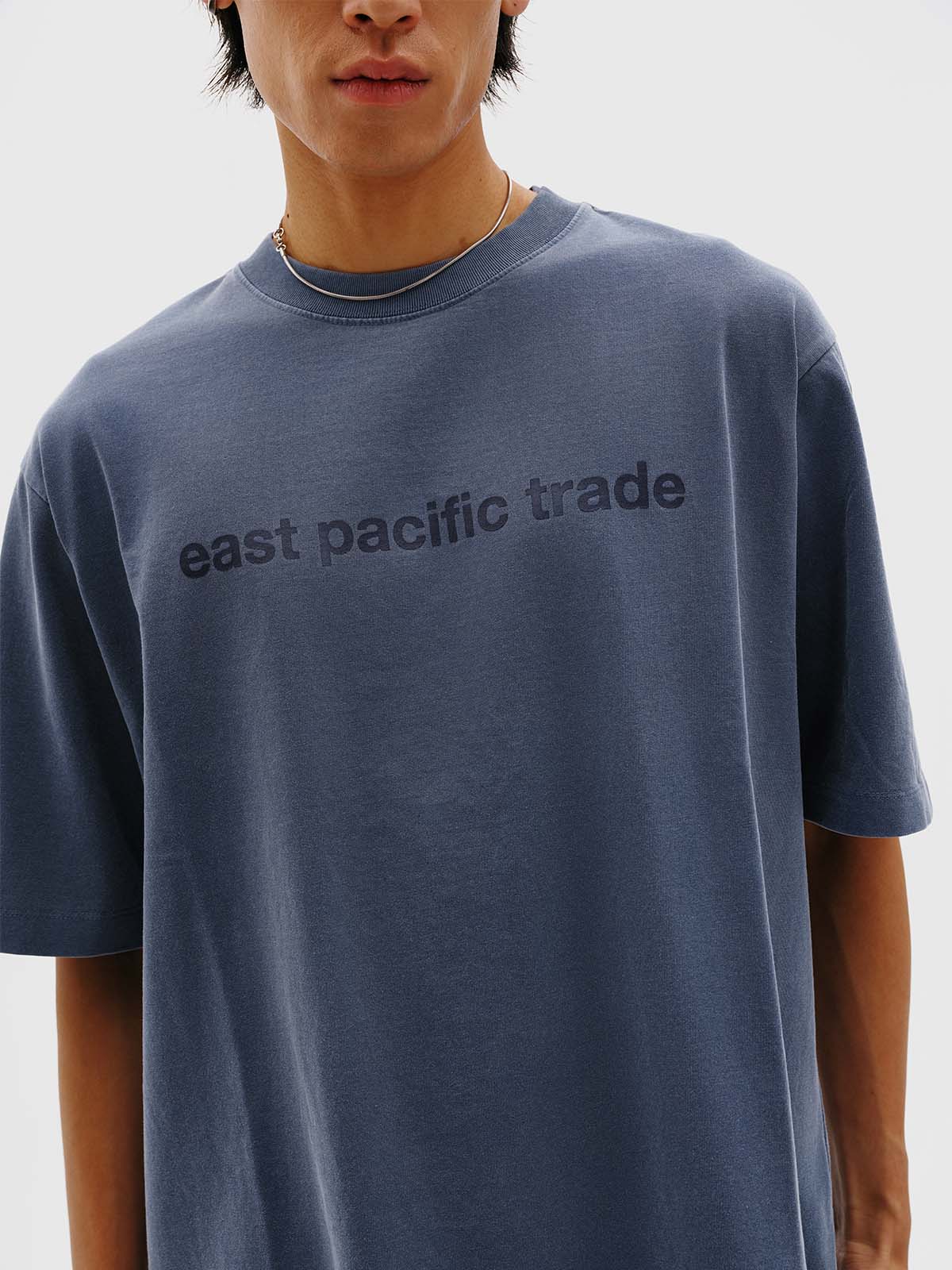 Classic Logo Pigment Dyed T-Shirt (Navy)