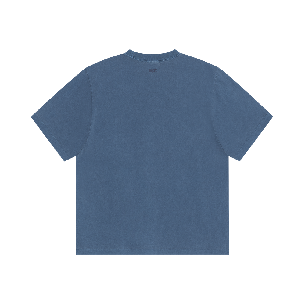 Classic Logo Pigment Dyed T-Shirt (Navy)