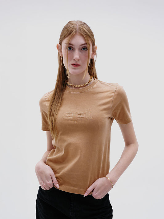 Classic Logo Washed T-Shirt (Brown)
