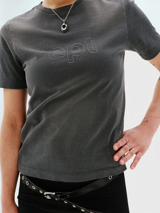 Classic Logo Washed T-Shirt (Charcoal)