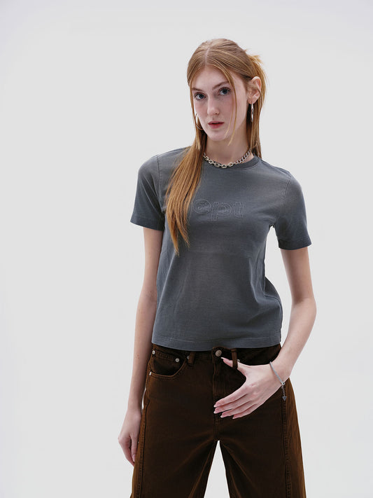 Classic Logo Washed T-Shirt (Navy)