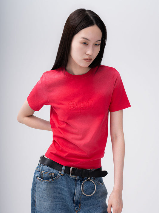Classic Logo Washed T-Shirt (Red)