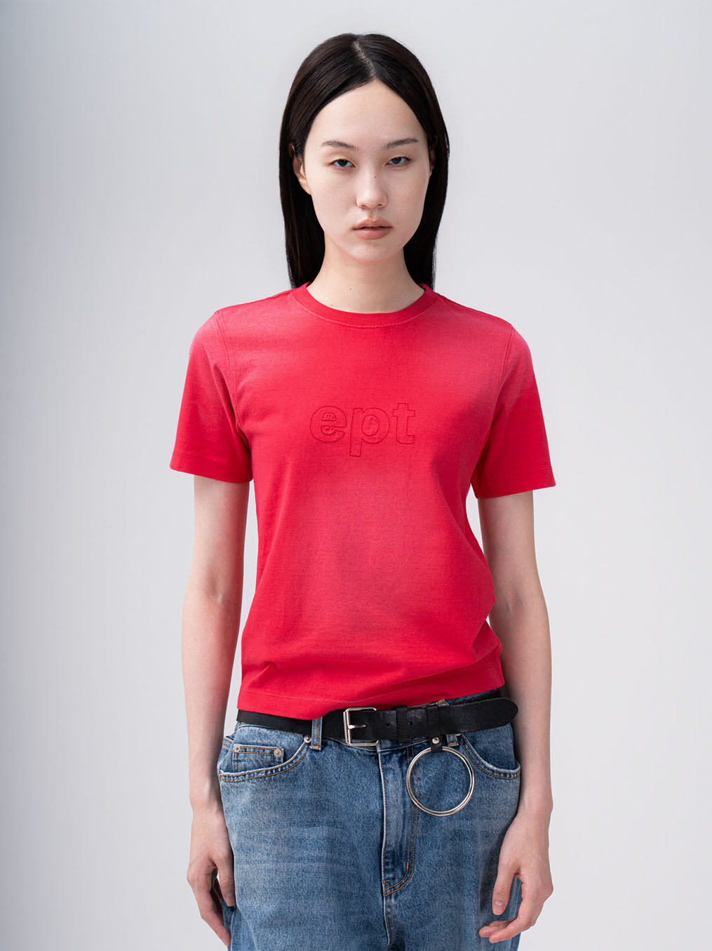 Classic Logo Washed T-Shirt (Red)