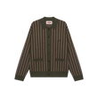 Collar Knit Cardigan (Brown)