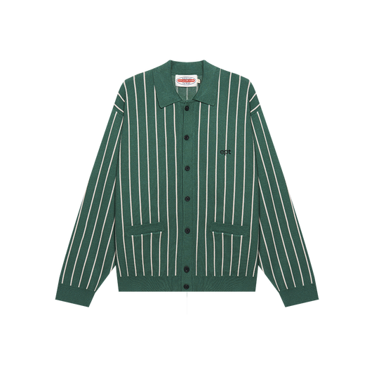 Collar Knit Cardigan (Dark Green)