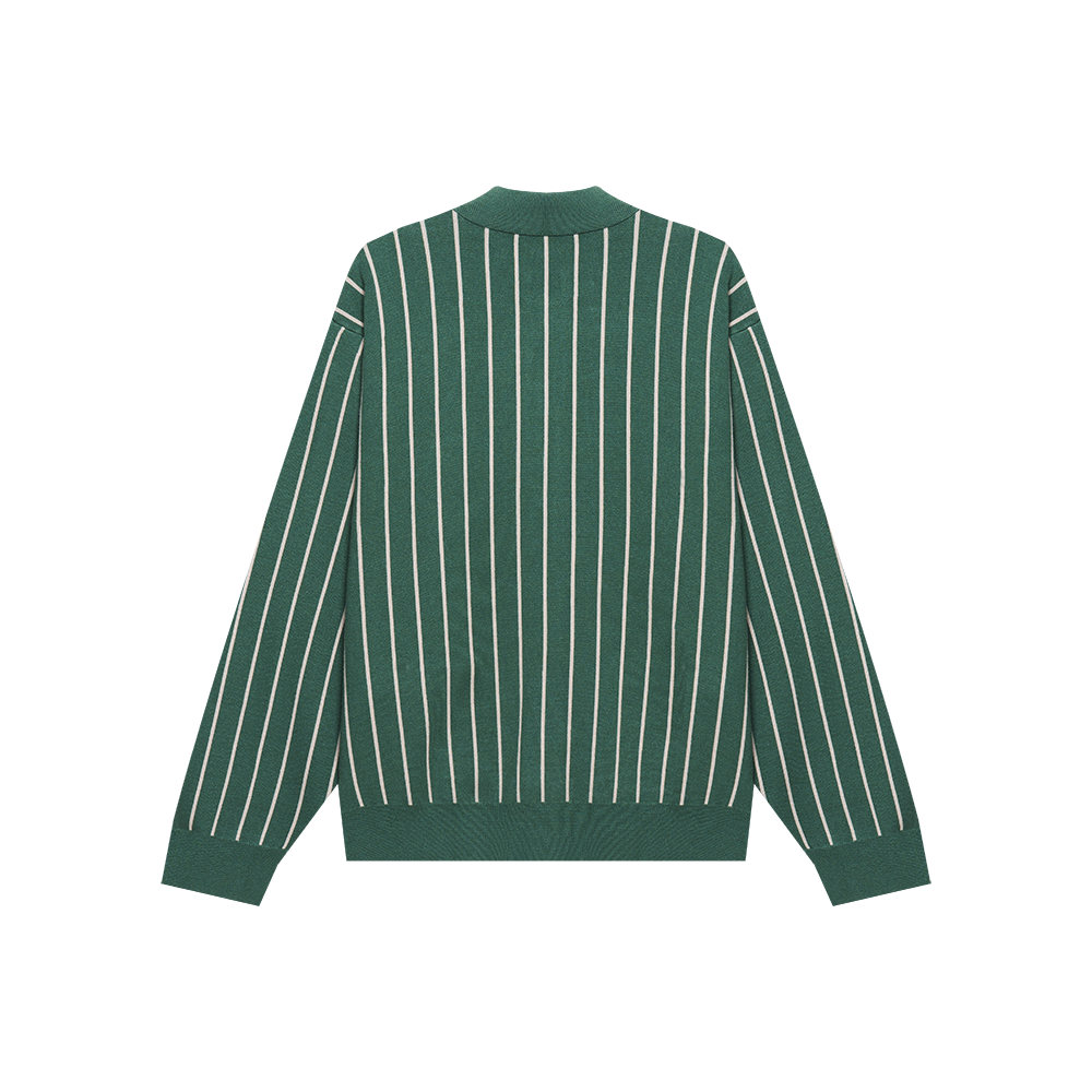 Collar Knit Cardigan (Dark Green)