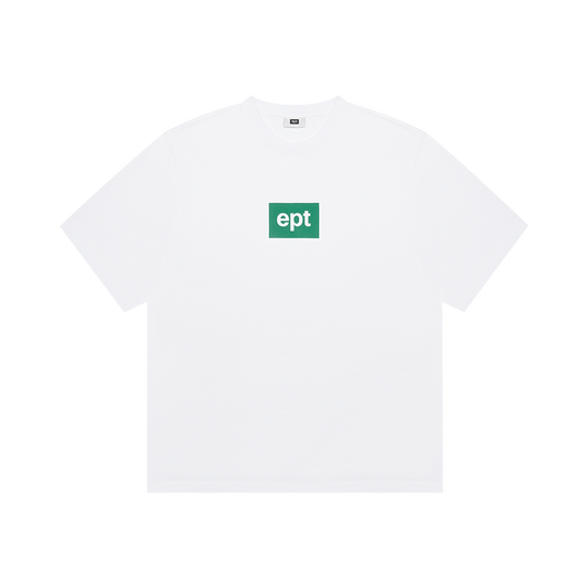 Color Box Logo T-Shirt (White/Green)