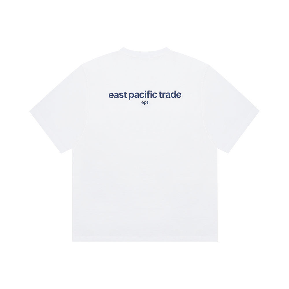 Color Box Logo T-Shirt (White/Navy)