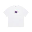 Color Box Logo T-Shirt (White/Plum)