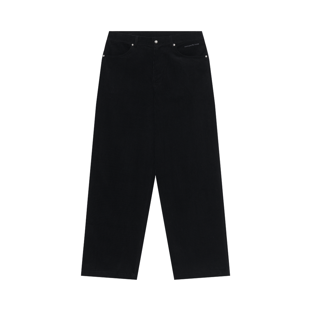 Corduroy Baggy Pants (Black)