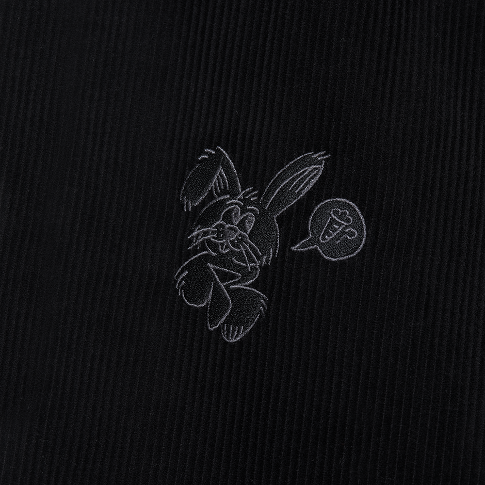Corduroy Baggy Pants (Black)
