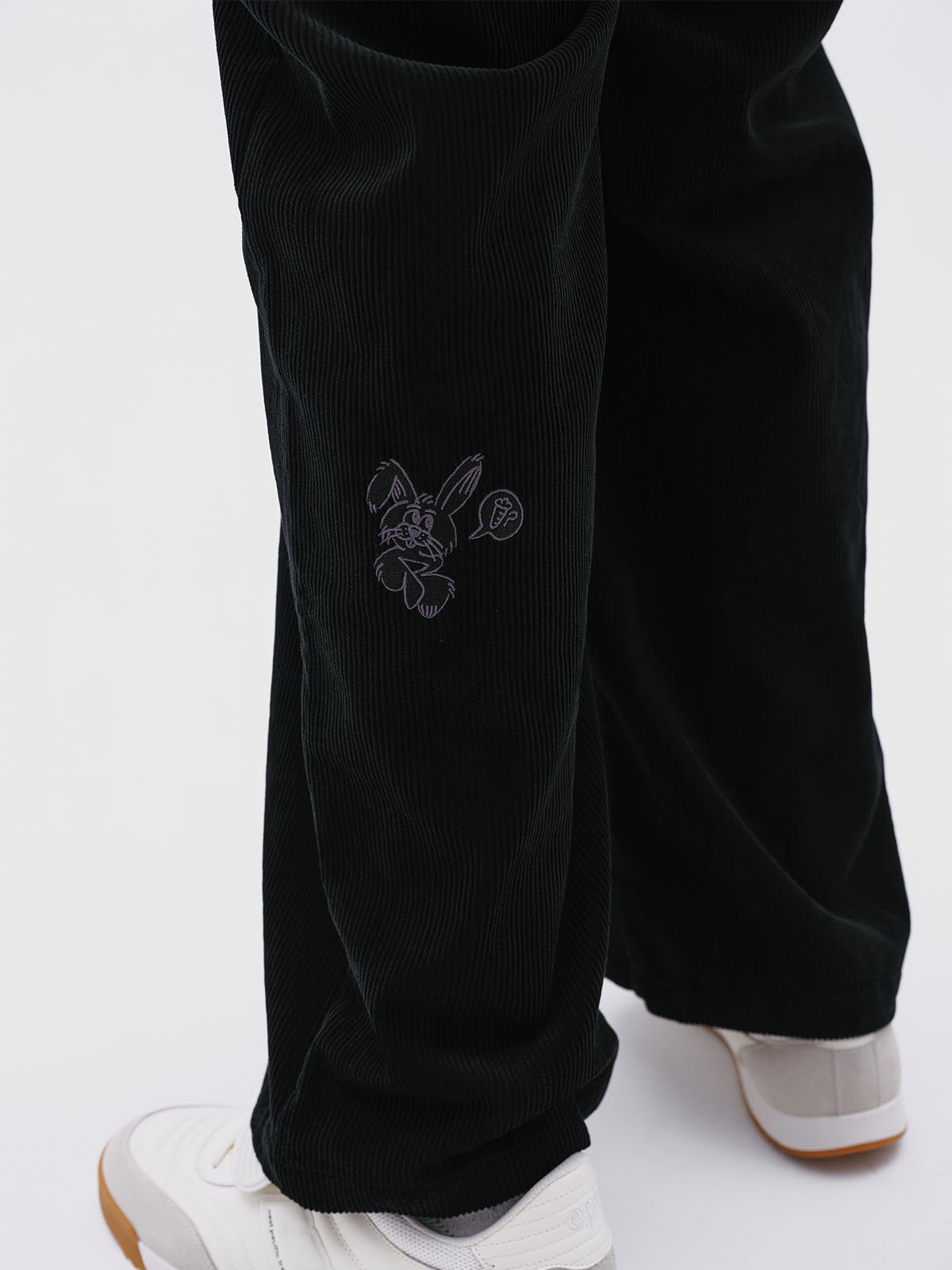Corduroy Baggy Pants (Black)
