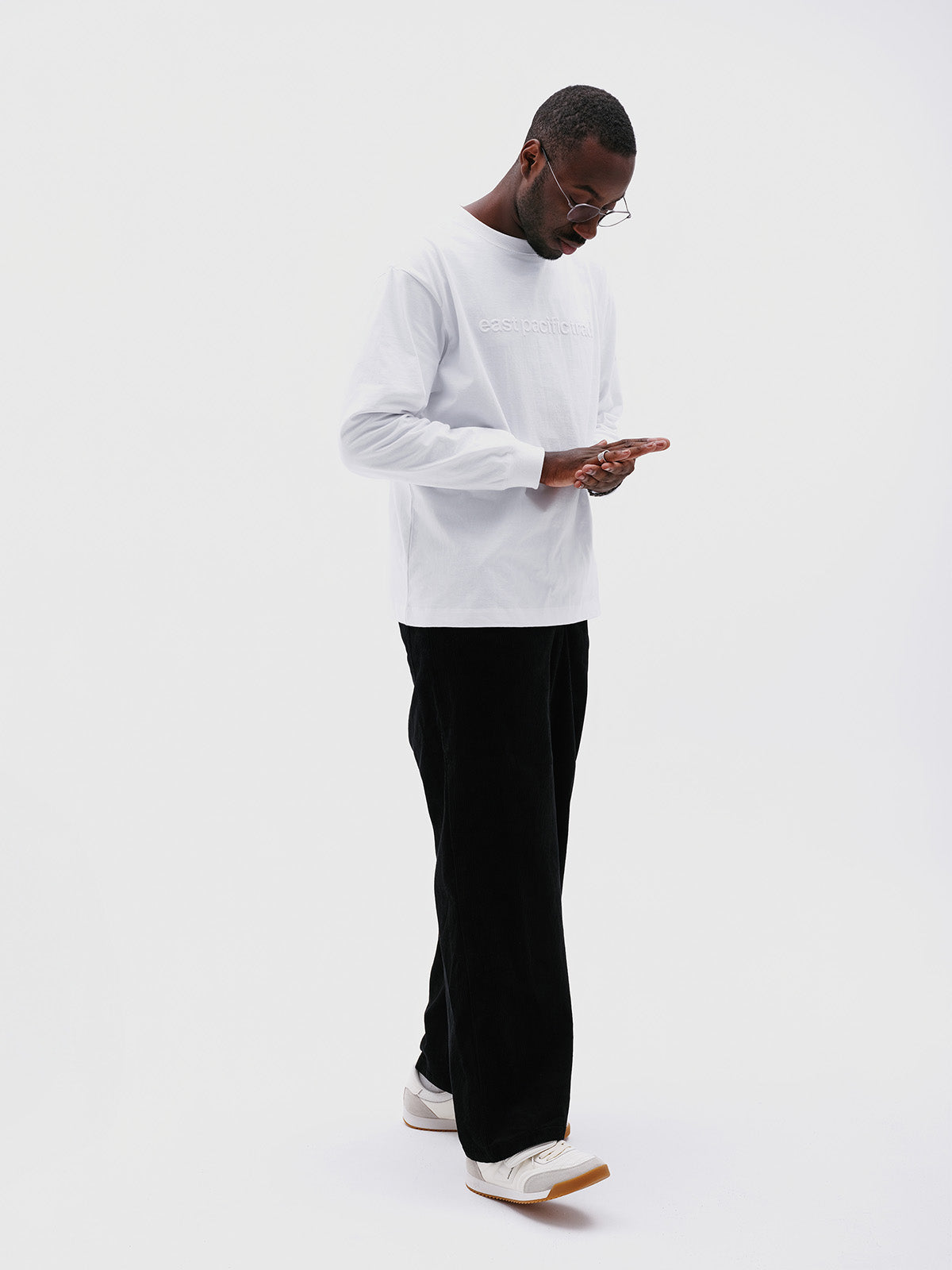 Corduroy Baggy Pants (Black)