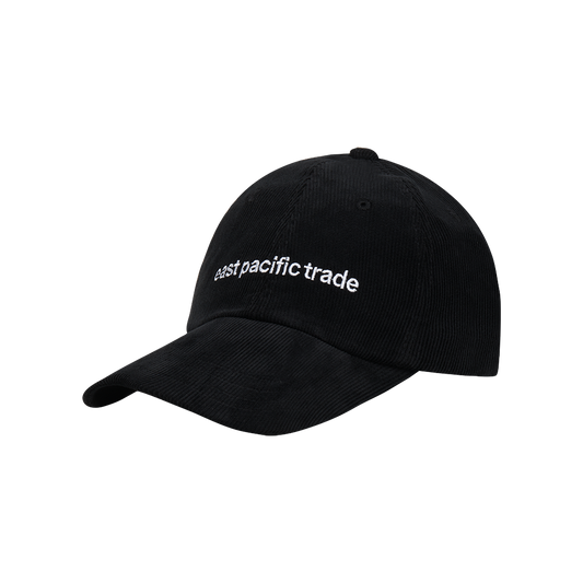 Corduroy String Cap (Black)