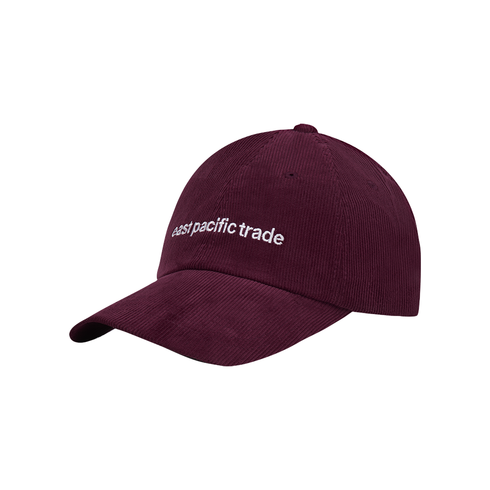 Corduroy String Cap (Burgundy)