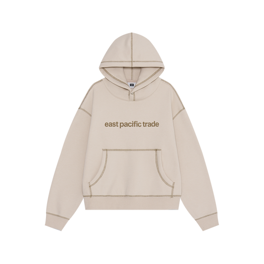 Cover Stitch Hoodie (Beige)