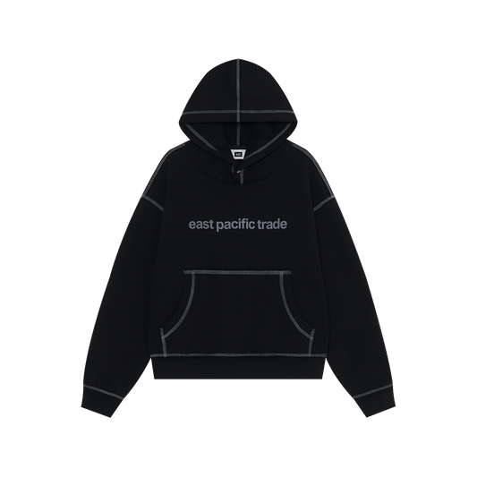 Cover Stitch Hoodie (Black)