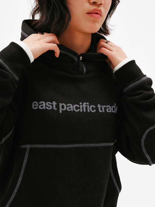 Cover Stitch Hoodie (Black)