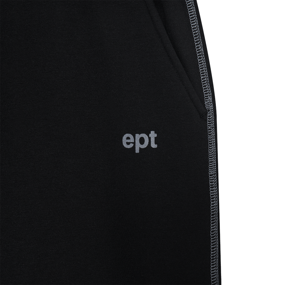 Cover Stitch Sweat Pants (Black)