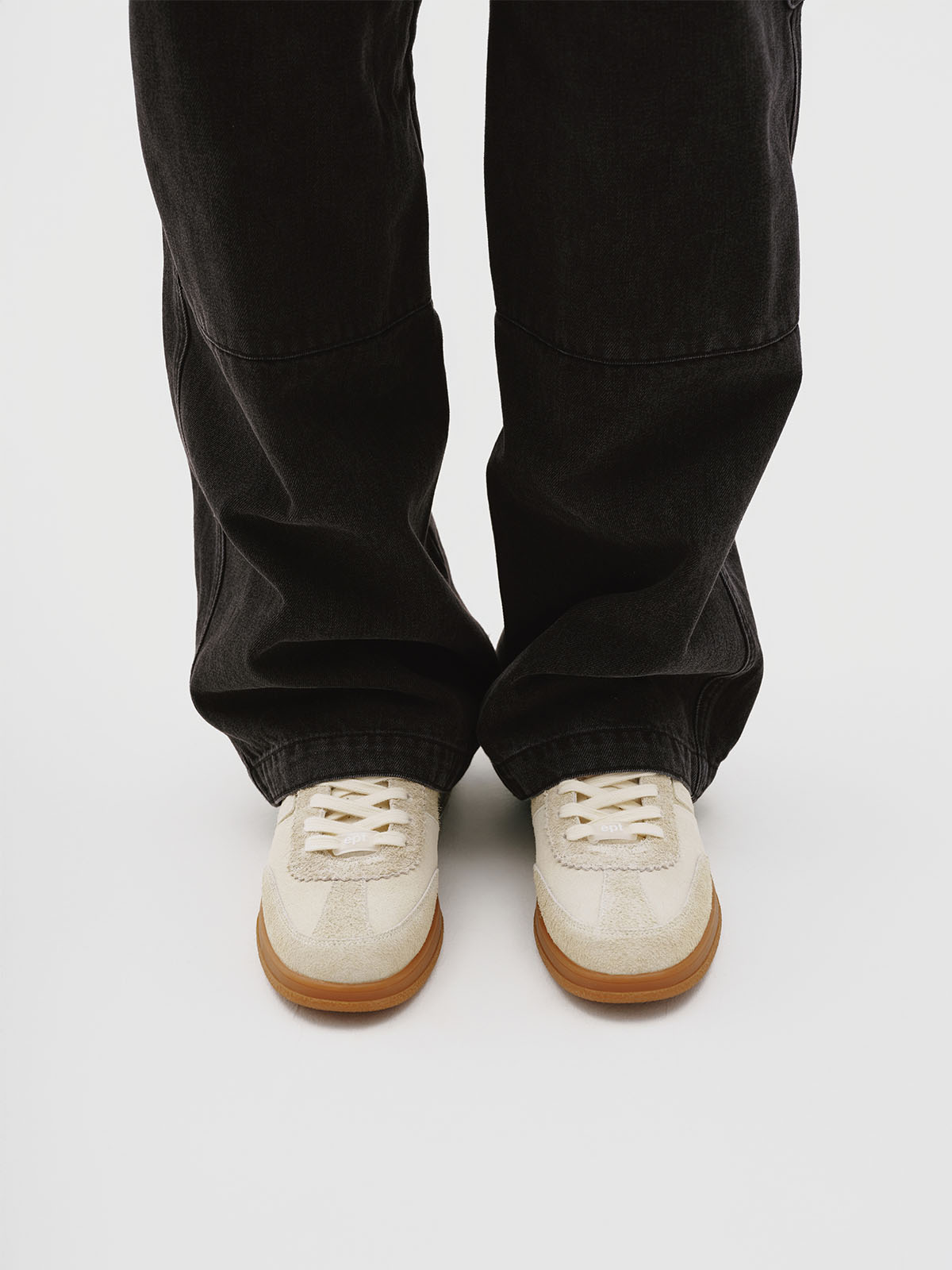 Denim Double Knee Work Pants (Black)