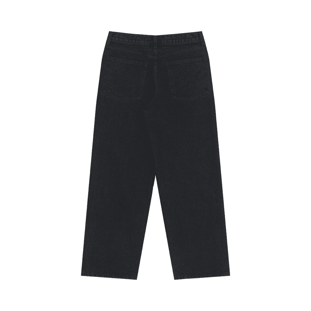 Baggy Denim Pants (Black)