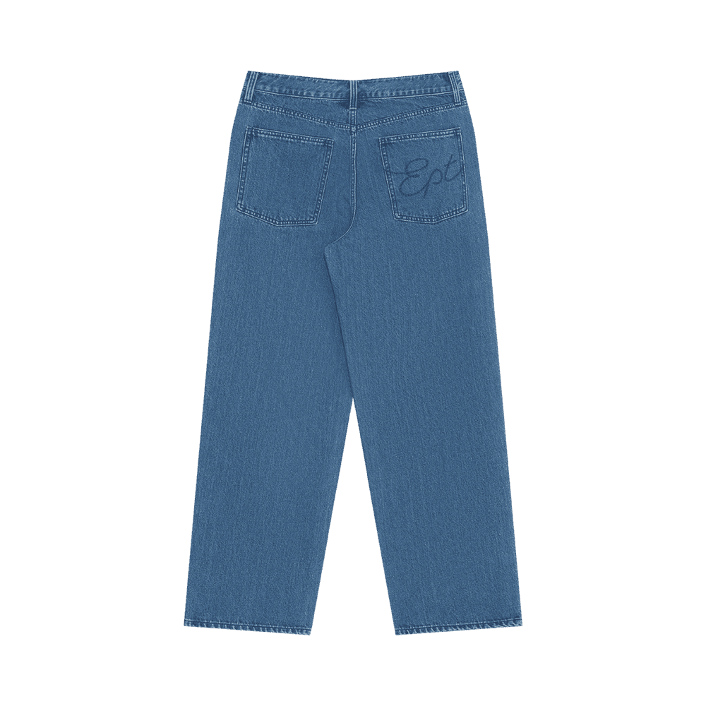 Baggy Denim Pants (Blue)
