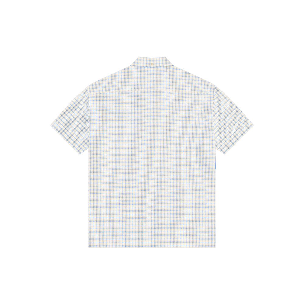 Checked Half Shirt (Blue)