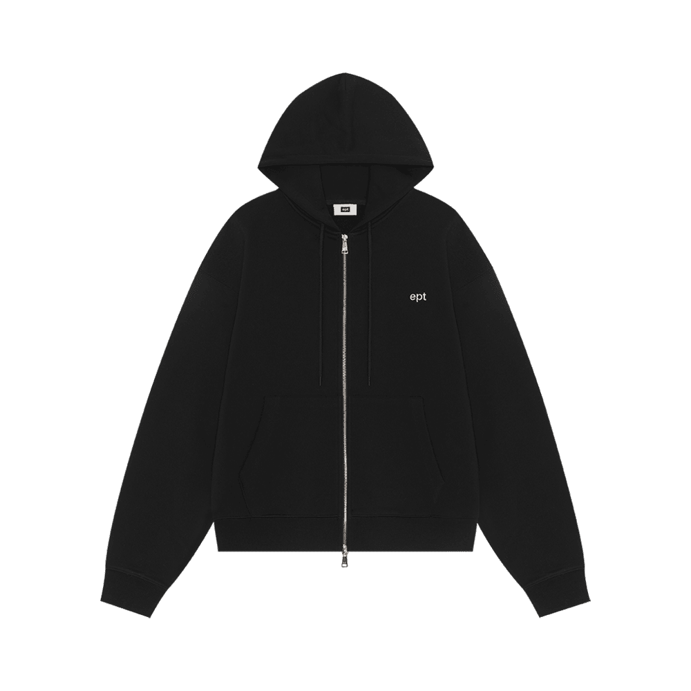 Classic Hood Zip Up (Black)
