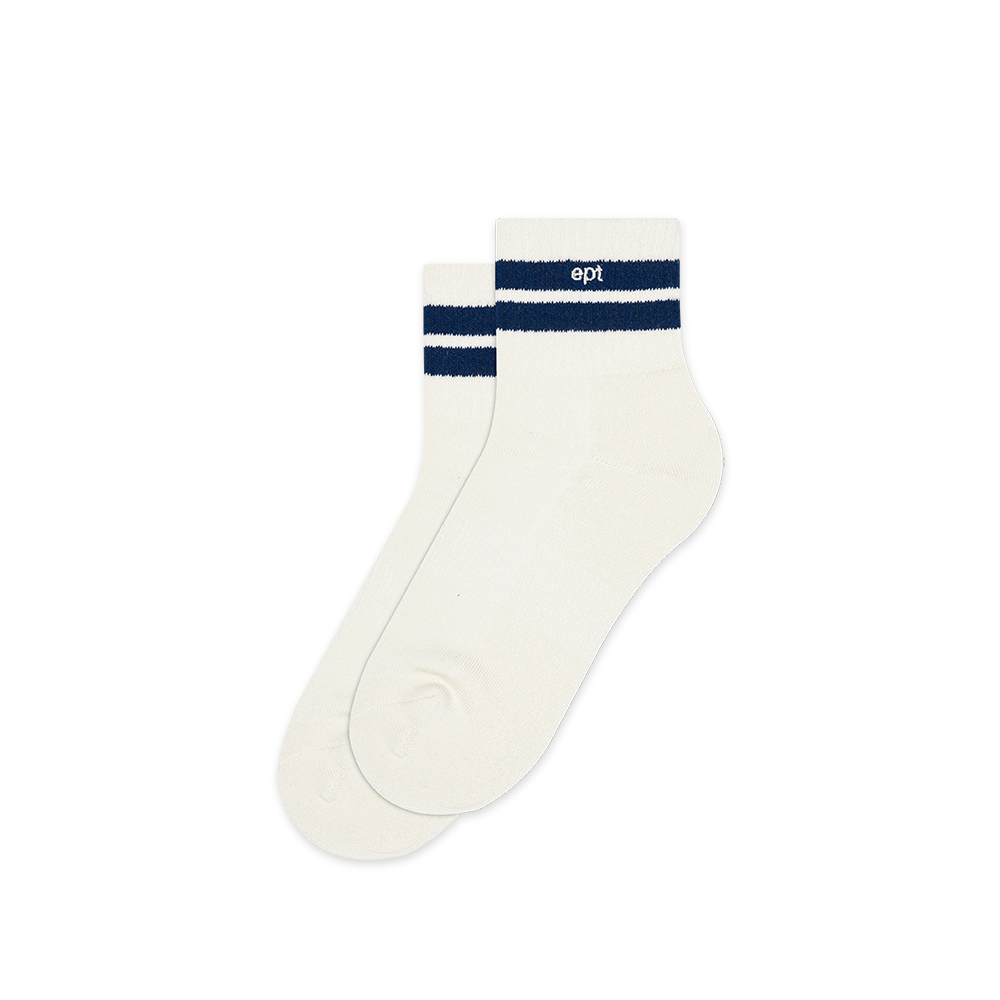 Double Line Socks (Cream)