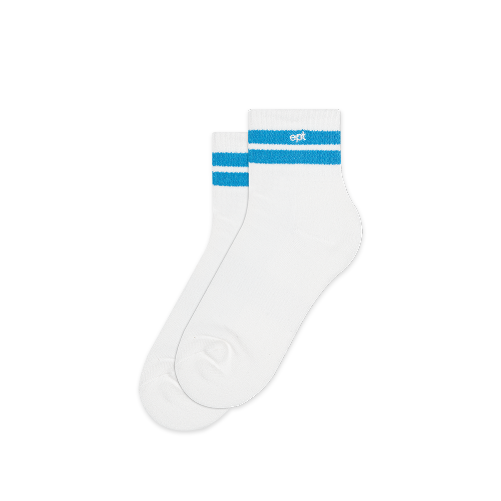Double Line Socks (White)