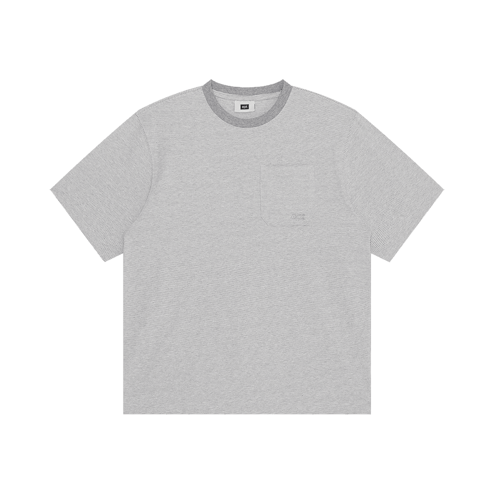 Micro Stripe T-Shirt (H/Grey)