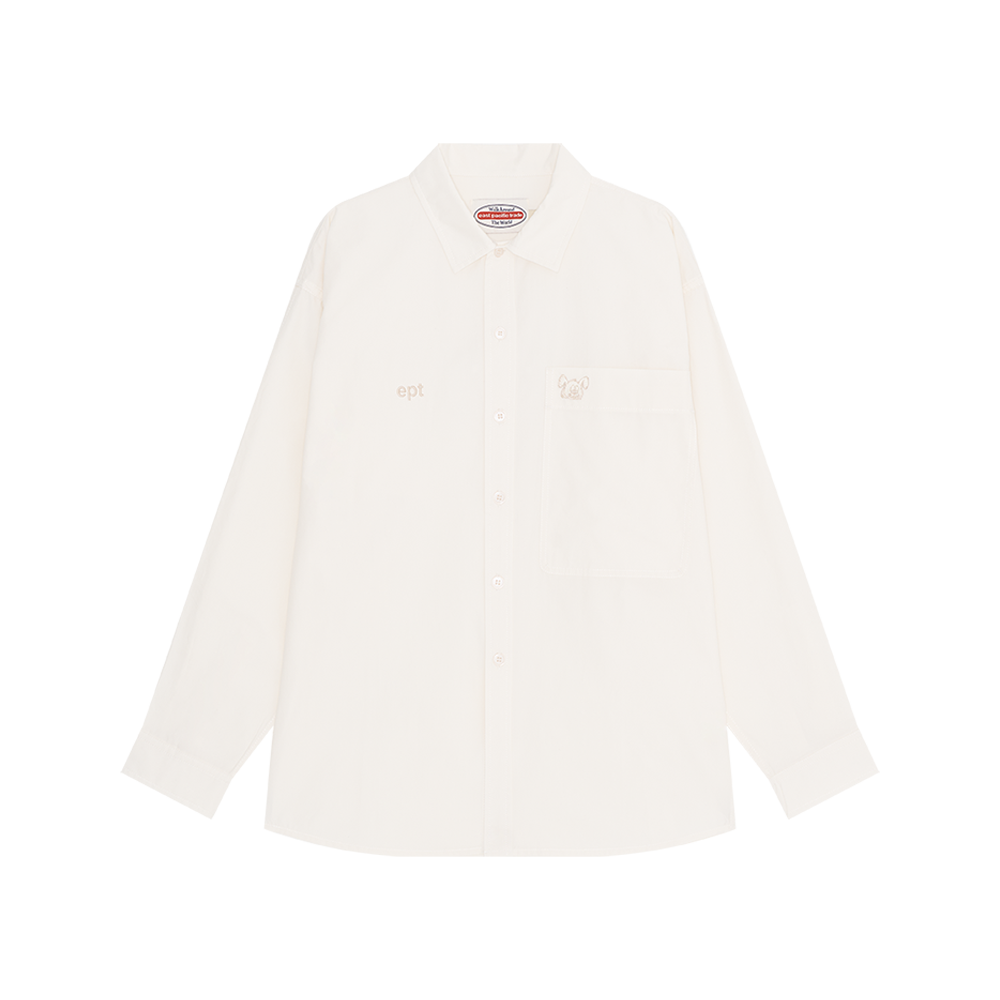 Nibble Big Pocket Shirt (Cream)