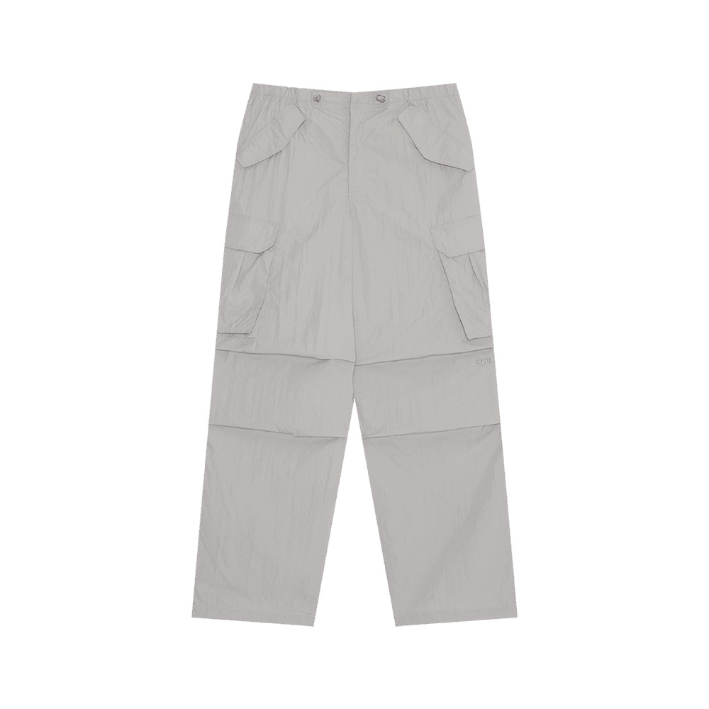Nylon Cargo Pocket Pants (L/Grey)