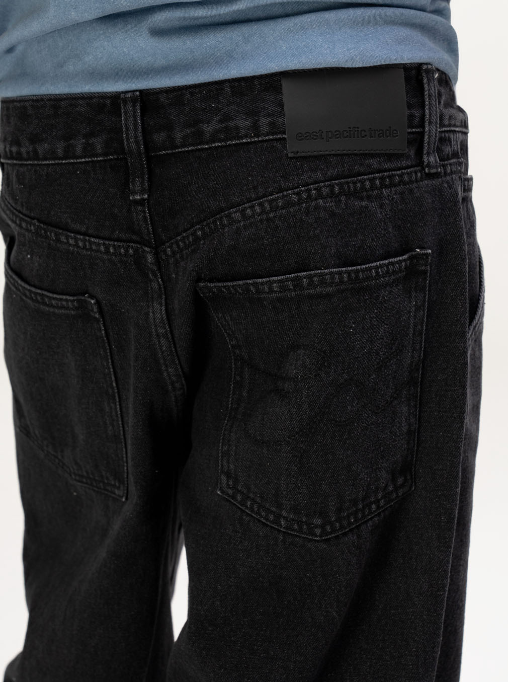 Baggy Denim Pants (Black)