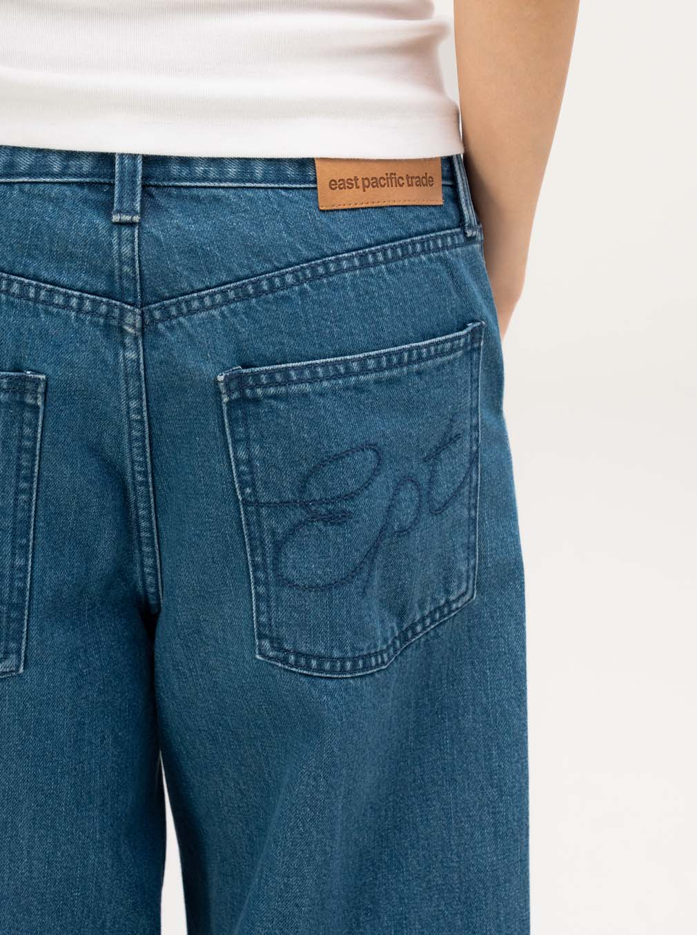 Baggy Denim Pants (Blue)