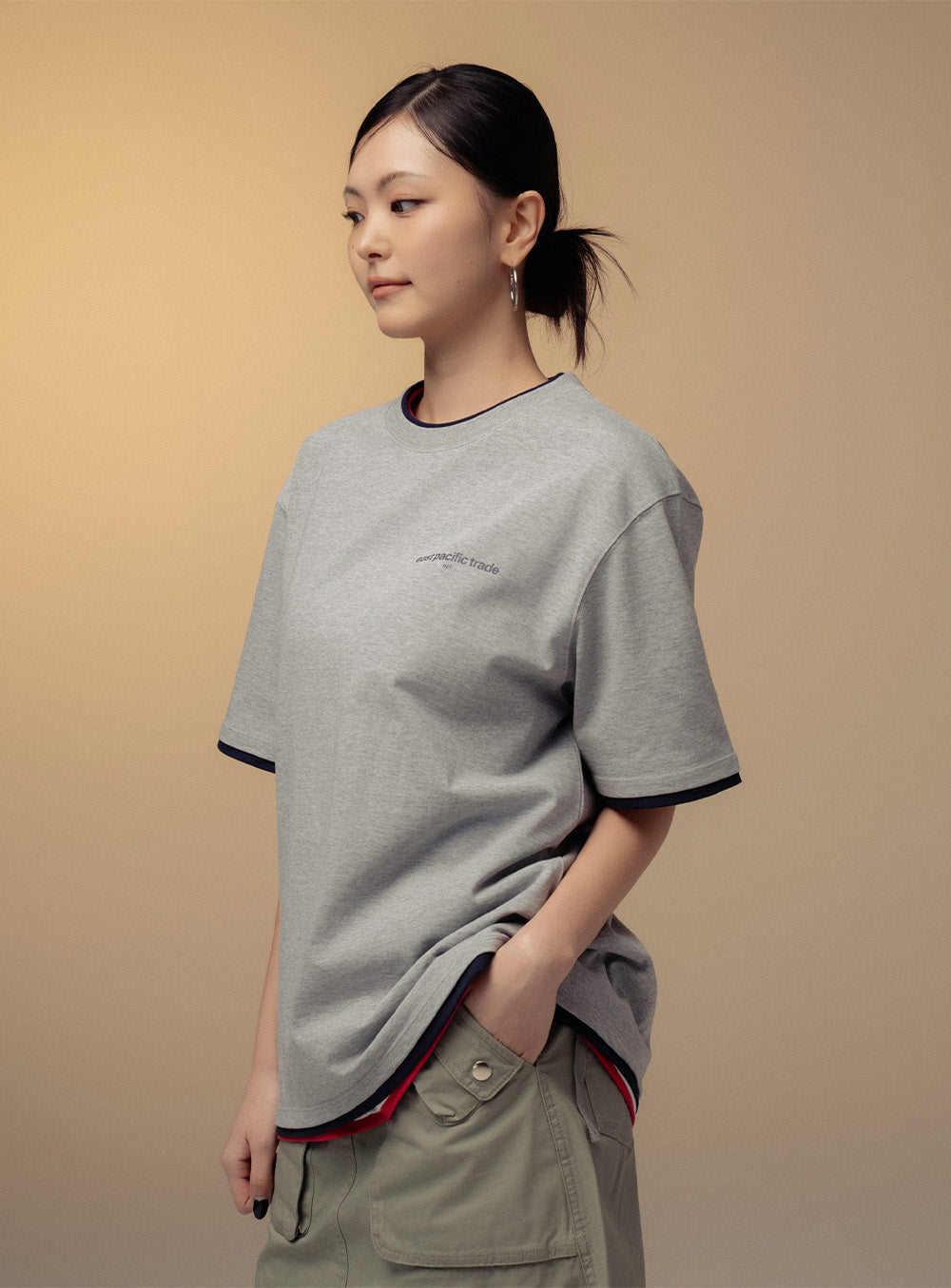 Layered T-Shirt (H/Grey)