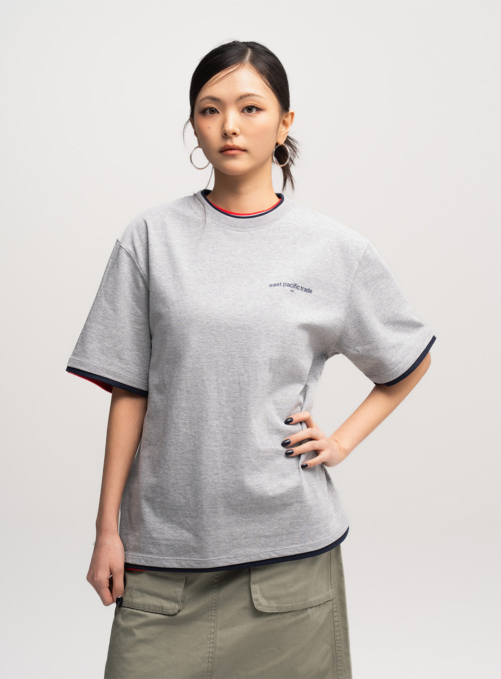 Layered T-Shirt (H/Grey)