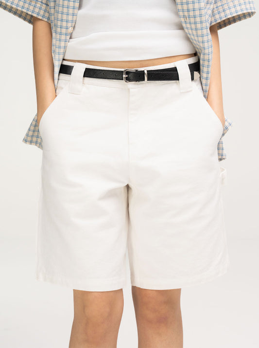 Oxford Work Shorts (White)