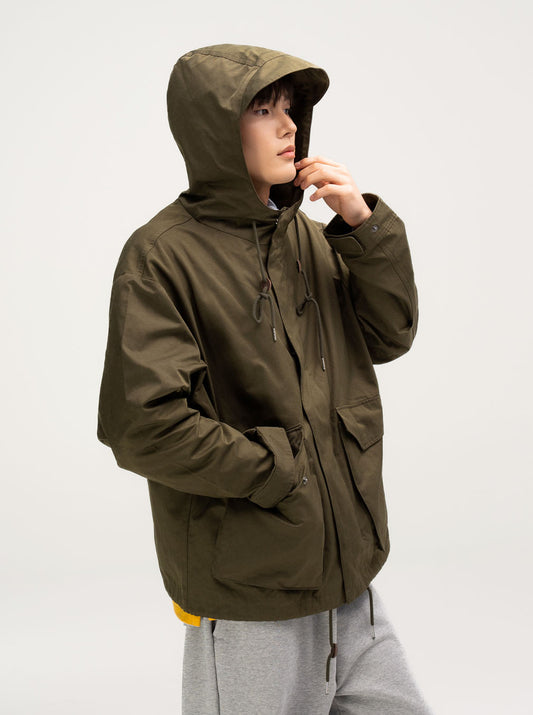 Short Fishtail Jacket (Khaki)