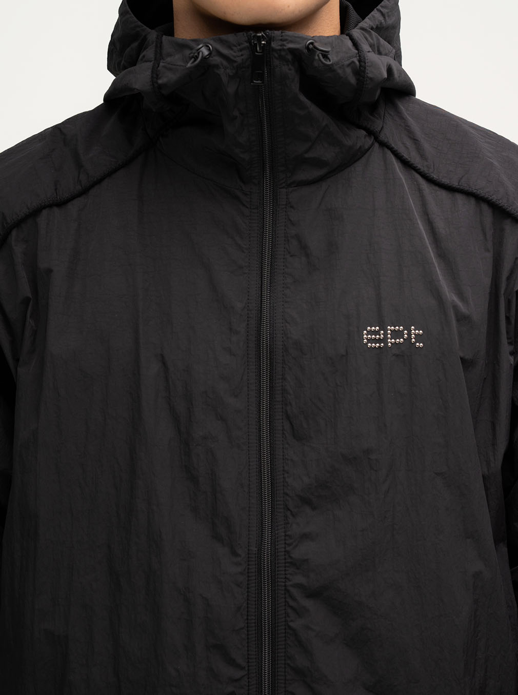 Studded Windbreaker (Black)