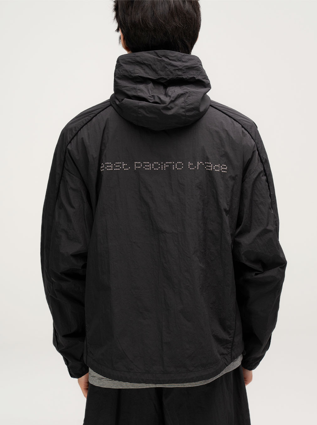 Studded Windbreaker (Black)
