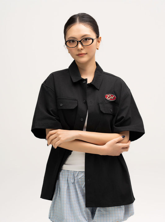 Work Half Shirt (Black)