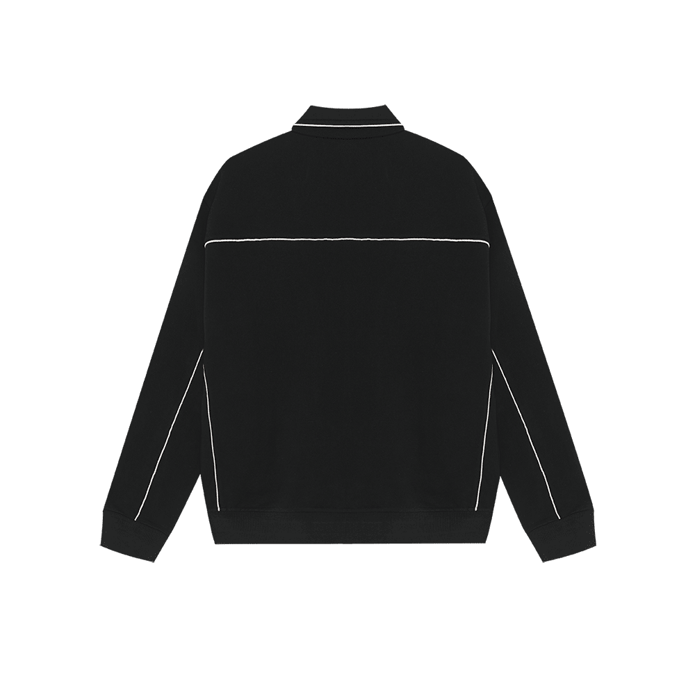 Piping Track Jacket (Black)