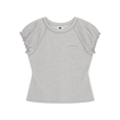 Puff Sleeve Top (H/Grey)