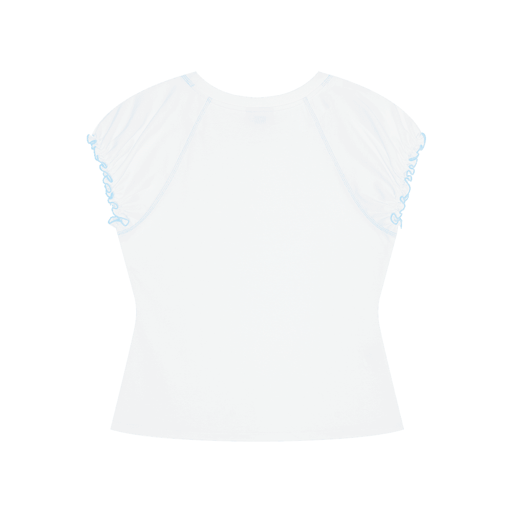 Puff Sleeve Top (White)