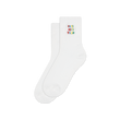 Rainbow Logo Socks (White)