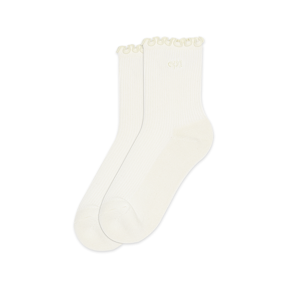 Ruffle Socks (Cream)